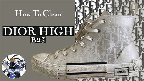 how to clean dior sneakers b23|Dior b23 price.